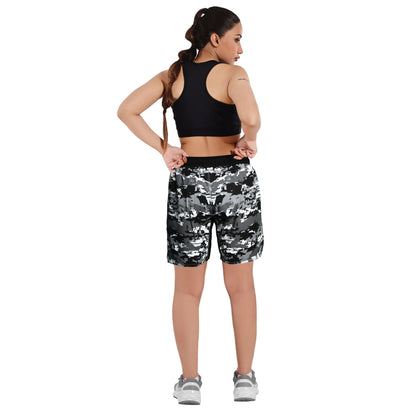 2BOLD Green Camo Shorts for Women