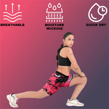 2BOLD Red Storm Women Shorts Boxing Trunks