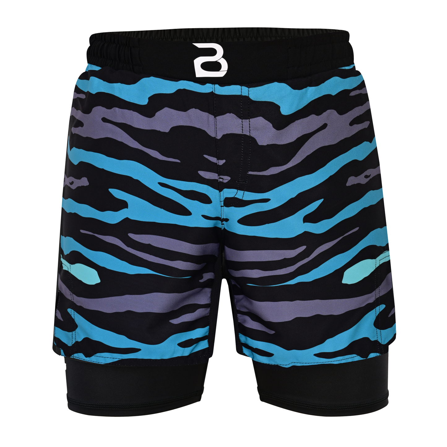 2BOLD Kids Emerald Green 2-in-1 Hybrid Shorts – Power, Comfort & Performance for Young Champions