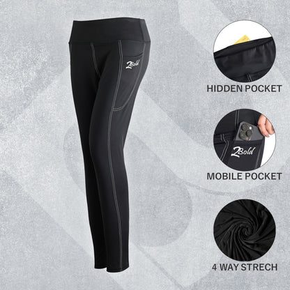 Women’s Workout Leggings with Pockets – High-Waisted Yoga, Running & Gym Tights | Breathable & Stretchy Fit