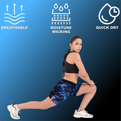 2BOLD Blue Splash Women Shorts