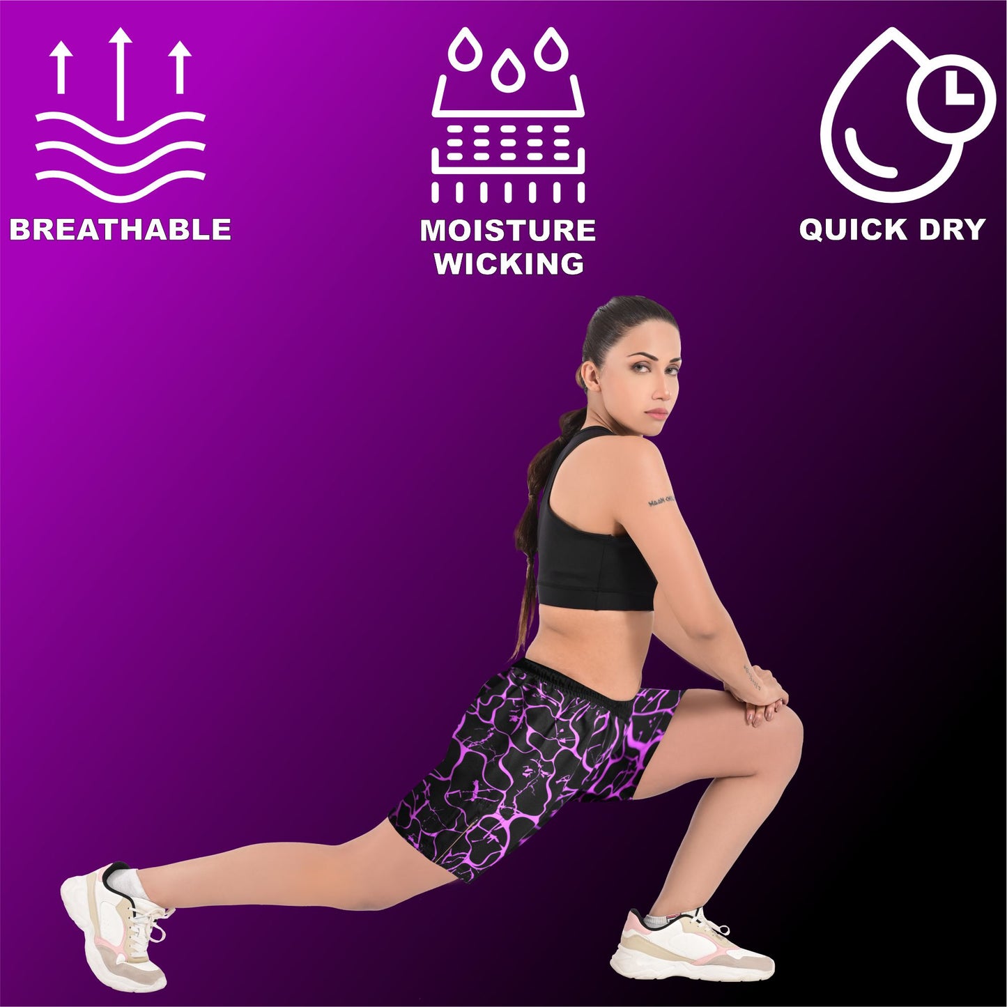 2BOLD Pink Splash Women Shorts