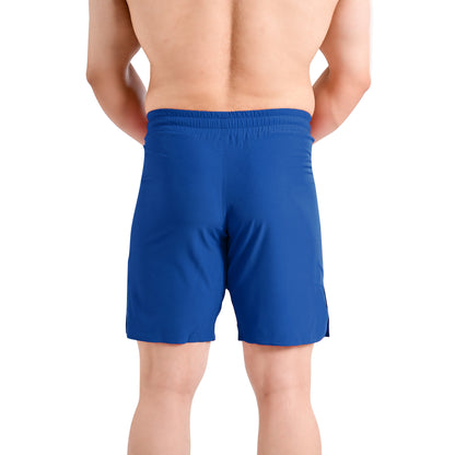 MMA Blue Grappling Shorts – No-Gi BJJ, Jiu Jitsu, Muay Thai, Training Fight Shorts for Men