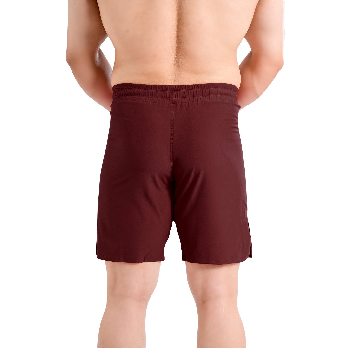 MMA Burgundy Grappling Shorts – No-Gi BJJ, Jiu Jitsu, Muay Thai, Training Fight Shorts for Men