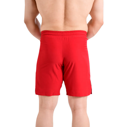MMA Red Grappling Shorts – No-Gi BJJ, Jiu Jitsu, Muay Thai, Training Fight Shorts for Men